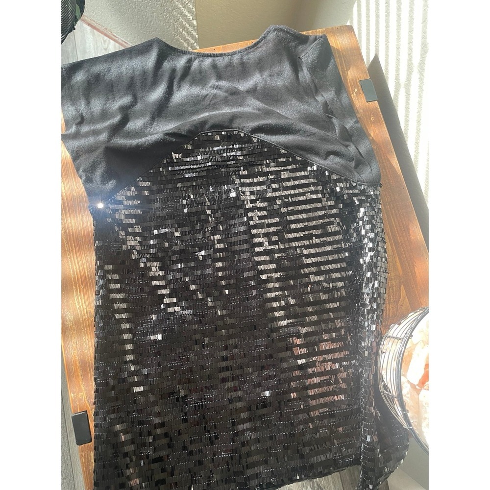 Sequined Black Mini dress. Size Small‎